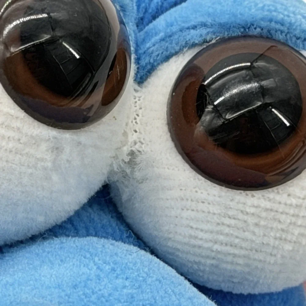 Vintage Funny Friends Jennifer Mazur Lamb Sheep Plush Blue White Soft Sculpture